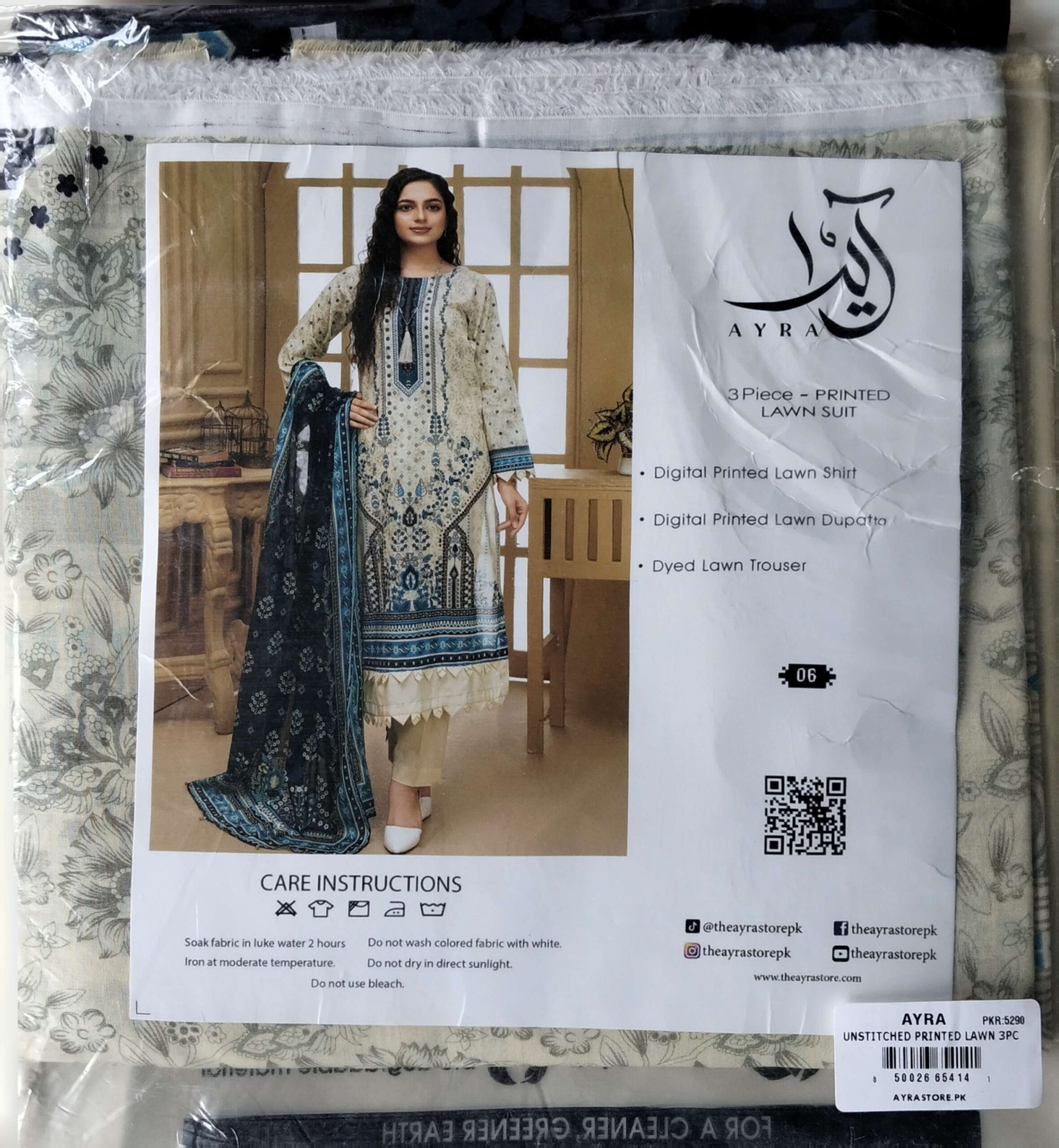 AYRA 3 Piece Printed Lawn SuitS